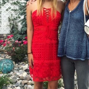 Red Lace Dress